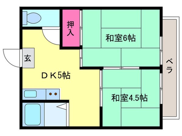 西村マンションの物件間取画像